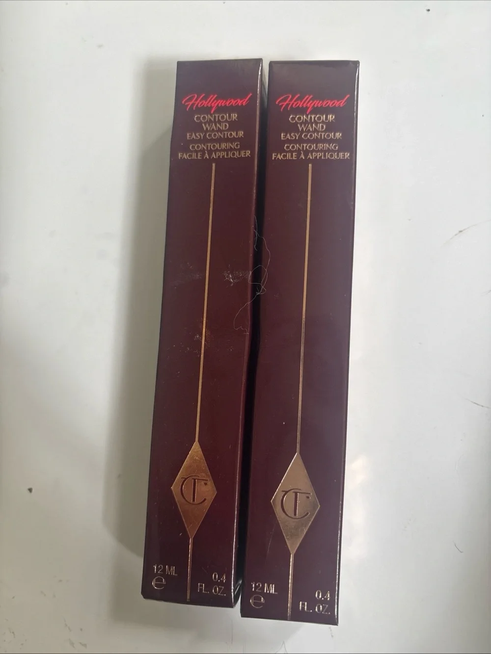 2 Charlotte Tilbury Hollywood Contour Wand 12ml FAIR-MEDIUM Brand New Sealed